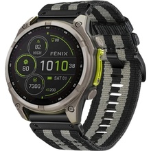 PROTEMIO 87970 CANVAS Vymeniteľný remienok pre Garmin Fenix 8 51mm šedý-čierny