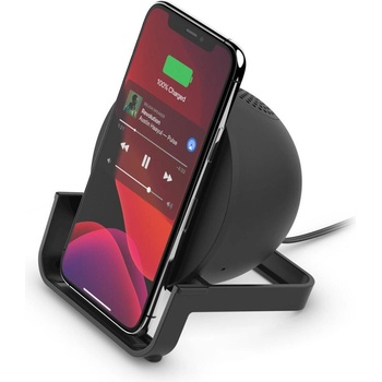 Belkin Безжично зарядно с bluetooth колонка Belkin - Boost charge, 10W, (AUF001VFBK)