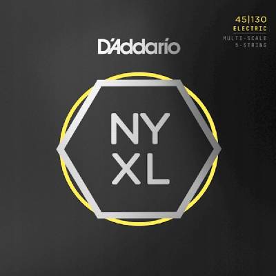 D'ADDARIO Nickel Wound NYXL (45-130) MS 5-strunné baskytary.