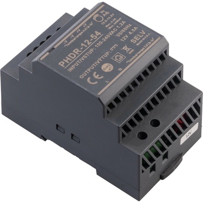 LED zdroj 12V 54W PHDR-12-54 DIN lišta - LED zdroj 12V 54W PHDR-12-54 DIN lišta TL-054143 054143