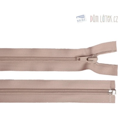 Zips špirálový 6mm deliteľný 70 cm béžový
