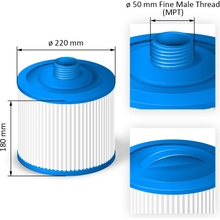 Crystalline Pool Spa Filter Filtrační kartuše SC834