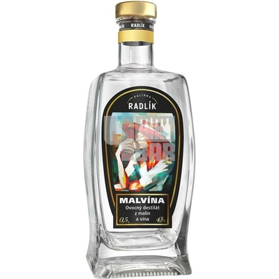 Radlík Malvína 43% 0,5 l (holá láhev)