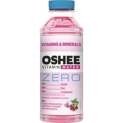 Oshee vitamínová voda vitamíny a minerály Zero 0,55 l