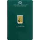 The Royal Mint Merry Christmas zlatá tehlička 1 g