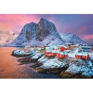 Clementoni - Puzzle Hamnøy Village - 500 piese