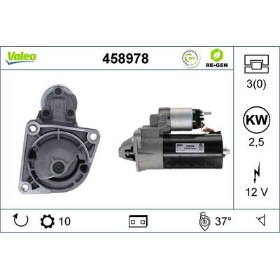 Štartér VALEO RE-GEN STOP&START - STANDARD EXCHANGE 458978