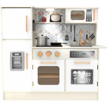 Classic World Голяма дървена кухня за игра, бяла