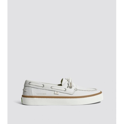 Cariuma Mare boat shoes White Premium Leather