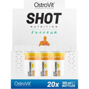 OstroVit SUNbeam Multivitamins Shot | Better Tan Formula [20 x 100 мл] Морков и портокал