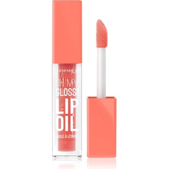 Rimmel Oh My Gloss! Lip Oil масло от нар с хидратиращ ефект цвят 002 Peachy Coral 4.5ml