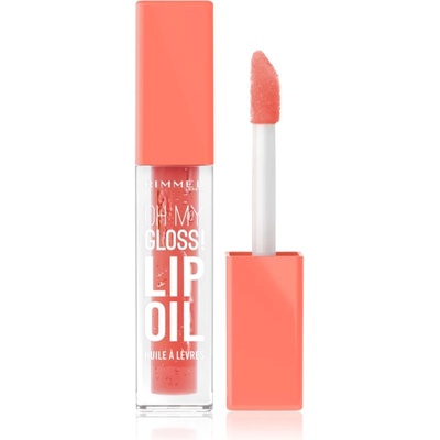 Rimmel Oh My Gloss! Lip Oil масло от нар с хидратиращ ефект цвят 002 Peachy Coral 4.5ml