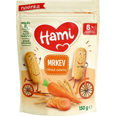 HAMI Sušienky detské mrkva 150g