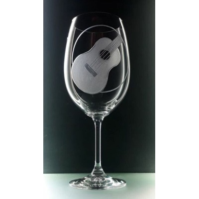 DaMirs Sklenice na víno - Ukulele (450ml)