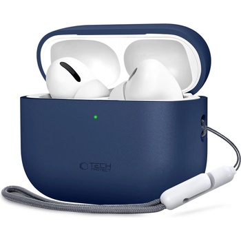 Tech-Protect Силиконов кейс за слушалки Apple AirPods Pro 3 от Tech-Protect Silicone - Navy Blue (5906302333066)