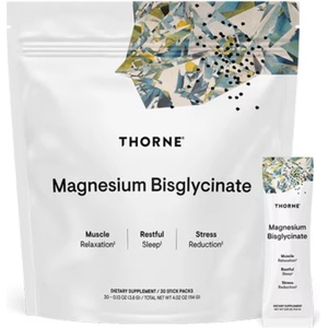 Thorne Magnesium Bisglycinate, 200 mg, 30 сашета, Thorne (01513 (M204P) TR)