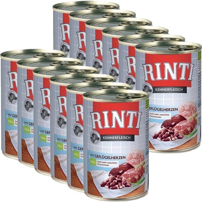 Rinti Kennerfleisch drůbeží srdíčka 12 x 400 g – Hledejceny.cz
