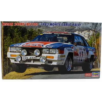 HASEGAWA NISSAN 240RS BS110 TEAM NISSAN EUROPE night version N 12 RALLY CARLO 1983 TIMO SALONEN SEPPO HARJANNE 1:24