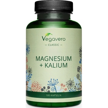 Vegavero Magnesium + Kalium, 180 капсули, Vegavero