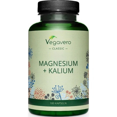 Vegavero Magnesium + Kalium, 180 капсули, Vegavero