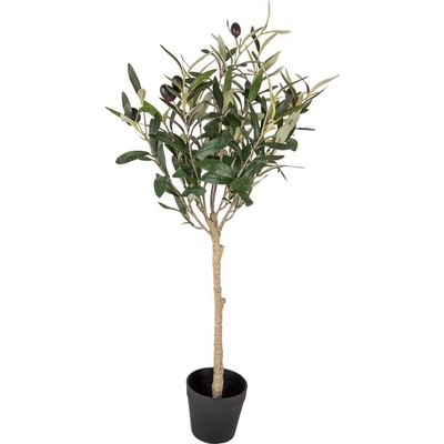 Dekorace umělý stromek olivovník s olivami Olea Tree 15*15*70 cm Clayre & Eef – Zboží Mobilmania