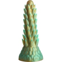 Creature Cocks Stegosaurus Spiky Reptile Silicone Dildo Green