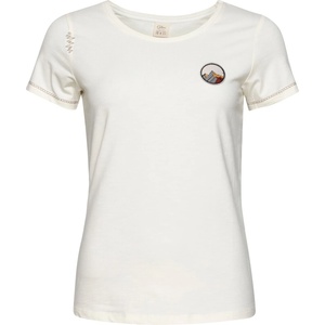 Chillaz Дамска тениска Chillaz Women's Gandia Mountain Patch T-shirt - Creme - размер 44 (EU) (916-6240-0117)