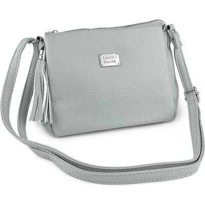 Kabelka crossbody 20x17 cm 17 modrošedá sv.