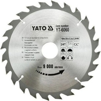 YATO pilový kotouč na dřevo 185x20 mm YT-6063