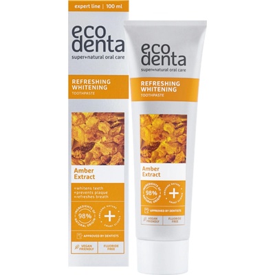 Ecodenta Osviežujúca bieliaca zubná pasta s extraktom z jantáru 100 ml