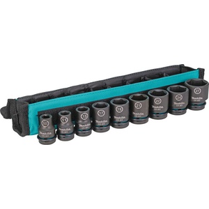 Makita Комплект ударни вложки Impact Black E-16617, 1/2" , 10-27 мм, 9 бр (E-16617)
