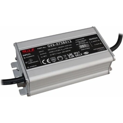 GLP GV6 spínaný zdroj IP67 12V / 24V - 12V, 75W