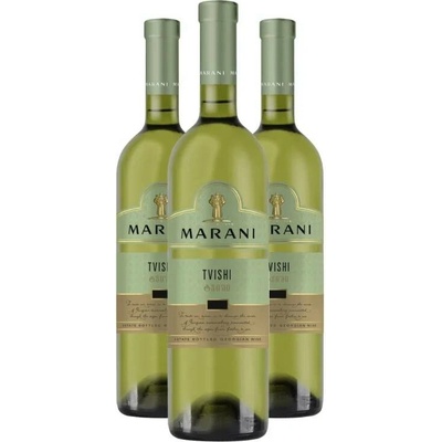 Marani TVISHI bílé polosladké víno 11% 3 x 0,75 l (holá lahev)
