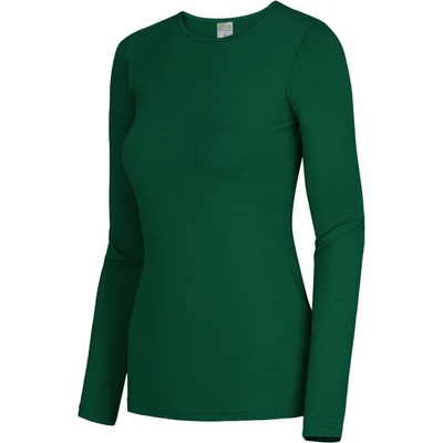 Bambutik CLASSIC bambusové tričko dlouhý rukáv tm. zelená