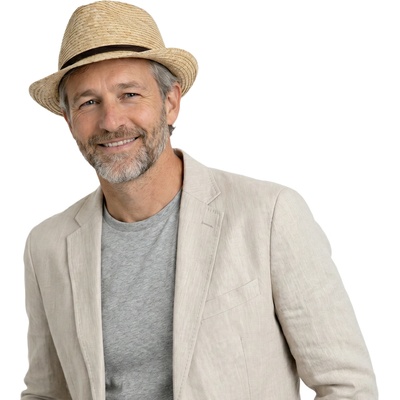 Fiebig letní slaměný klobouk Trilby