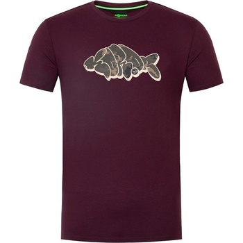 Korda Tričko Outline Burgundy