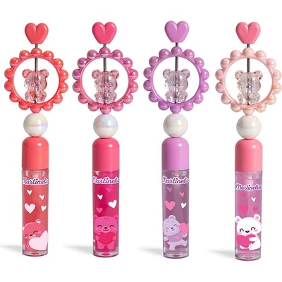 Aquarius Cosmetic Детски гланц за устни Martinelia - С въртящи се мъниста, асортимент