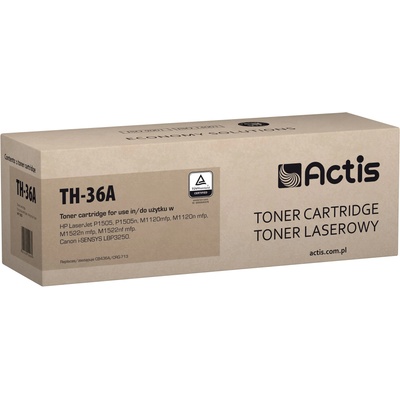 Compatible Тонер Actis TH-36A (заместител за HP 36A CB436A, Canon CRG-713, стандартен, 2000 страници, черен) (TH-36A)