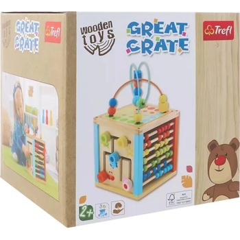 Trefl Трефл: Образователен дървен куб (61689)