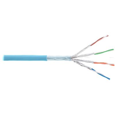NIKOMAX Сгъваем кабел F/FTP CAT6a LSOH, Dca, 500 м, светлосин NKL 4355C-IB (NKL 4355C-IB)