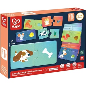 Hape Образователен пъзел Hape International - Храната на животните, 36 части (H1665) - ozone