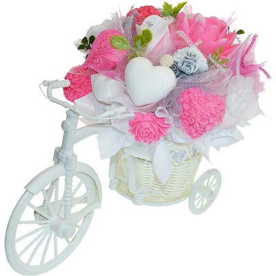 Mydlová Kytica bicykel - ružová