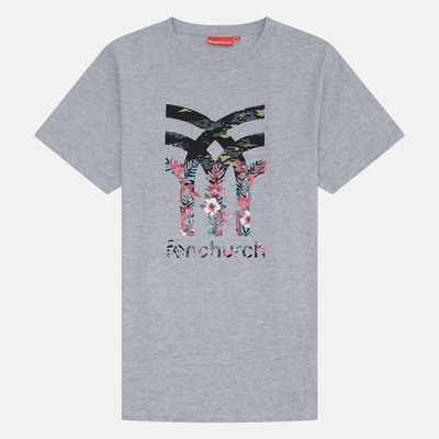 Fenchurch Тениска Fenchurch Men's Prinevil Regular Fit T-Shirt - Grey Marl