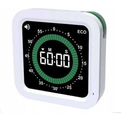 BÍLÁ MECHANICKÁ MINUTKA / STOPKY JVD DM285.2 - ČASOVAČ AŽ DO 60 MINUT, SNADNÉ NASTAVENÍ