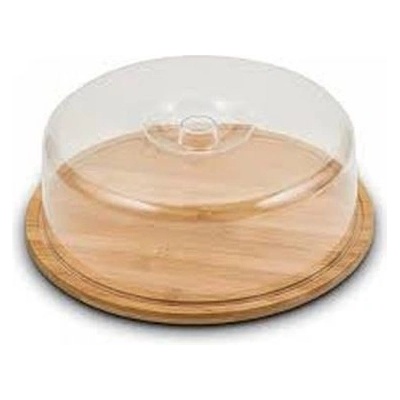 Prkénko na sýr, dort 28 cm s poklopem 25,5 cm, bambus/plast