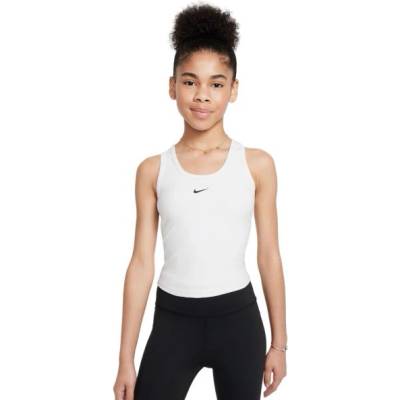 Nike Тениска за момичета Nike Kids Dri-Fit One Fitted Tank Top - Бял