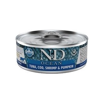 N&D CAT OCEAN Adult Tuna Cod Shrimp & Pumpkin 80 g