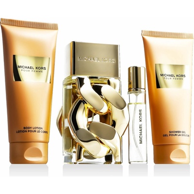 Michael Kors Pour Femme Michael Kors Pour Femme EDP 100 ml + sprchový a koupelový gel 100 ml + tělové mléko 100 ml + cestovní sprej 10 ml