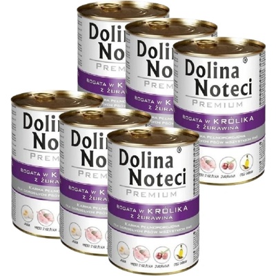 Dolina Noteci Premium Adult Bohatá na králíka s brusinkou 6 x 400 g