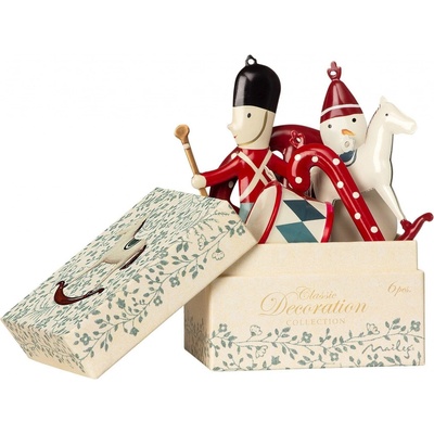 Maileg Vianočné ozdoby v krabičke Classic 6 ks